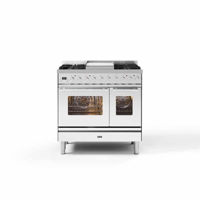 Gasfornuis 90cm Dubbele Oven 8211 Ilve Professional Plus