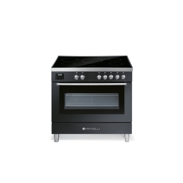 Fratelli Milano Inductiefornuis 89 5cm N Oven 8211 Antraciet